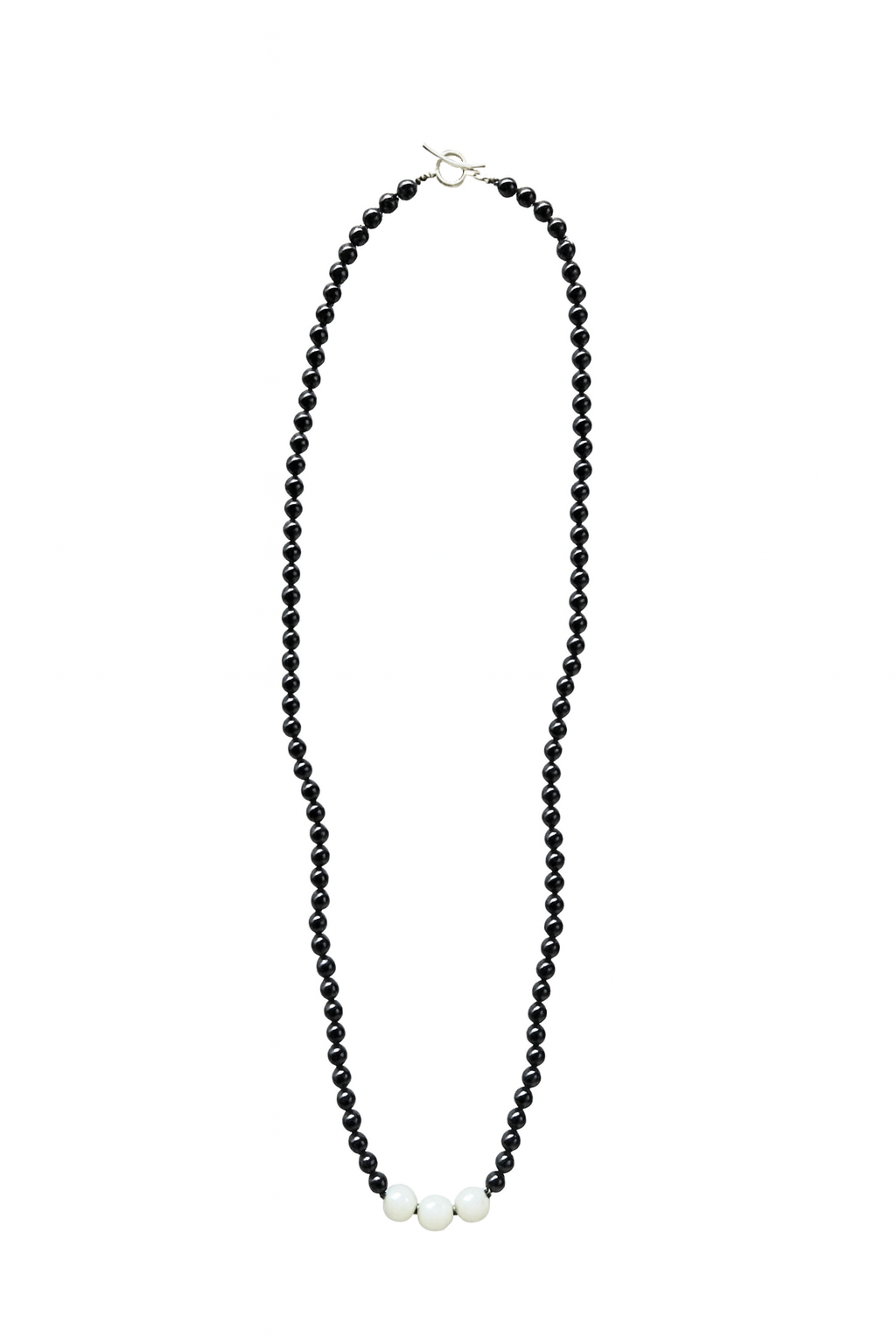 CONSTELLATION NECKLACE in MOONSTONE AND ONYX