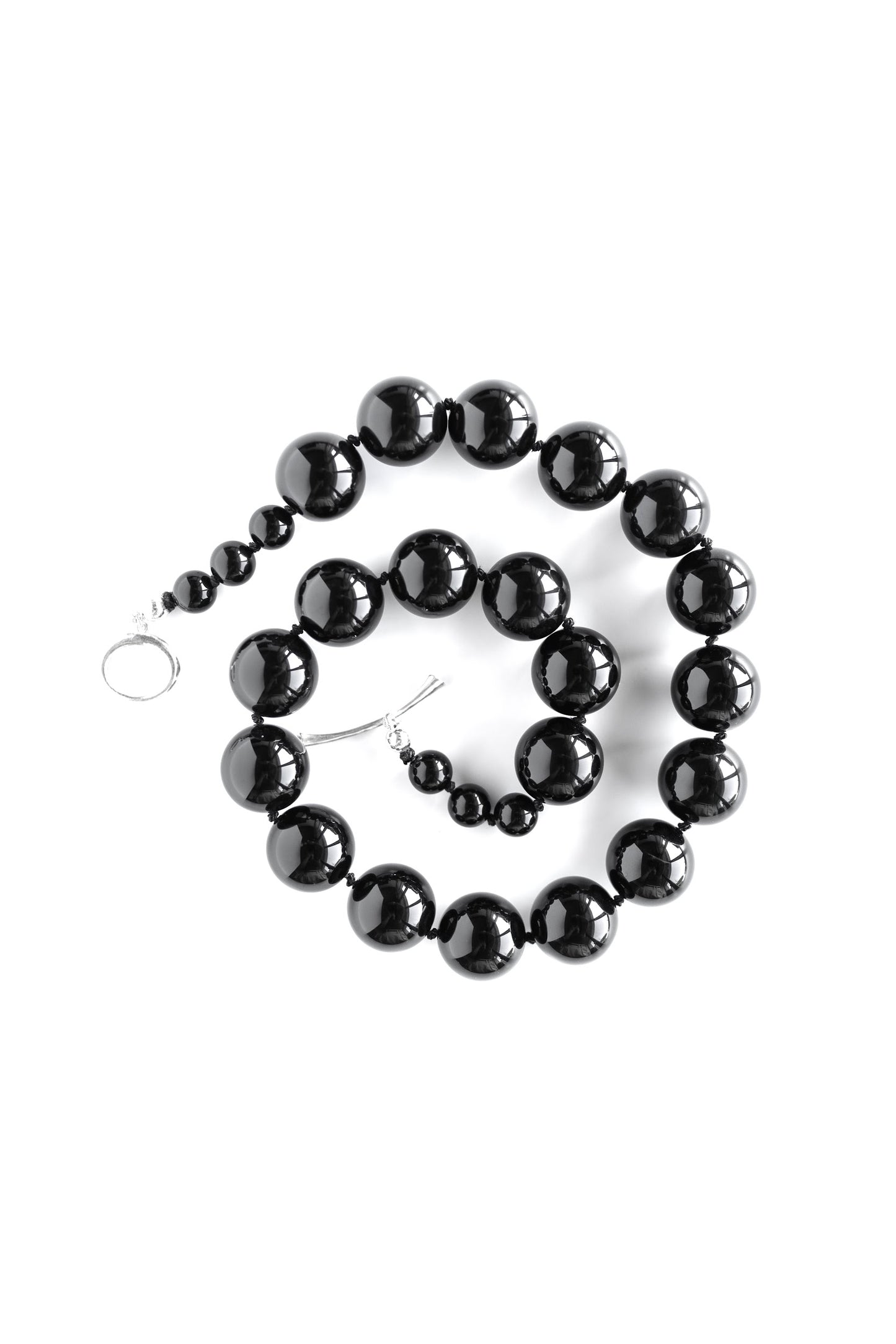 Orb Collar Necklace In Onyx