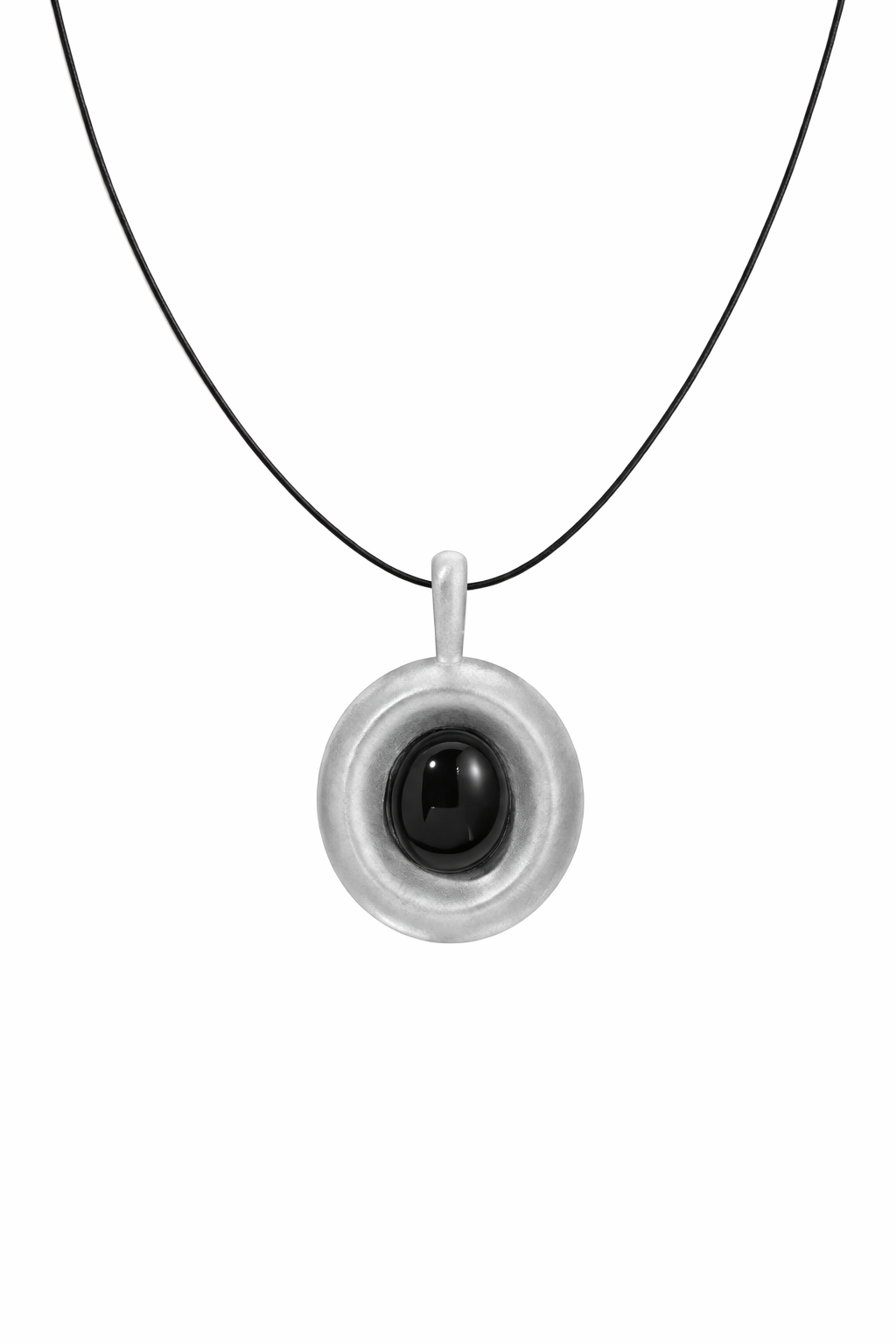 FULL MOON LEATHER CORD NECKLACE