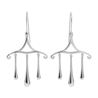 CHANDELIER SCROLL EARRINGS