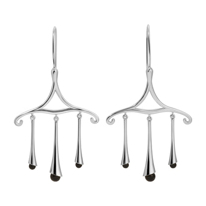 CHANDELIER SCROLL EARRINGS