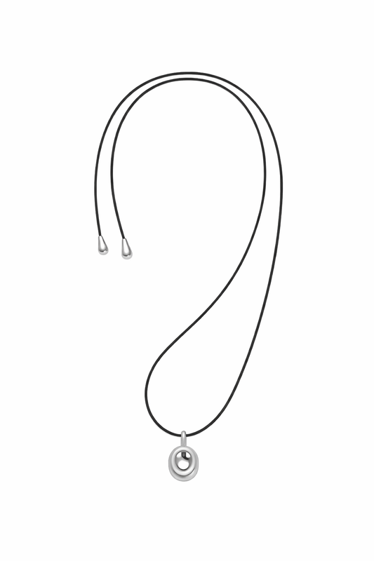 MIRROR LEATHER CORD NECKLACE