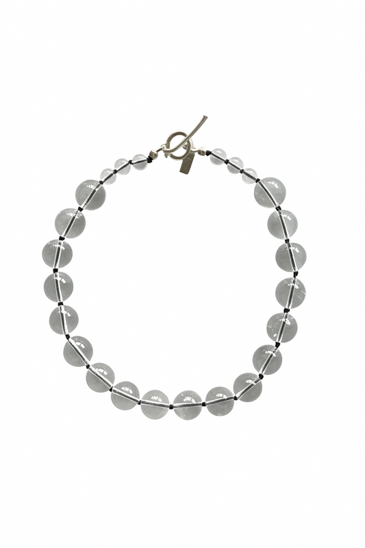 ORB COLLAR NECKLACE IN QUARTZ